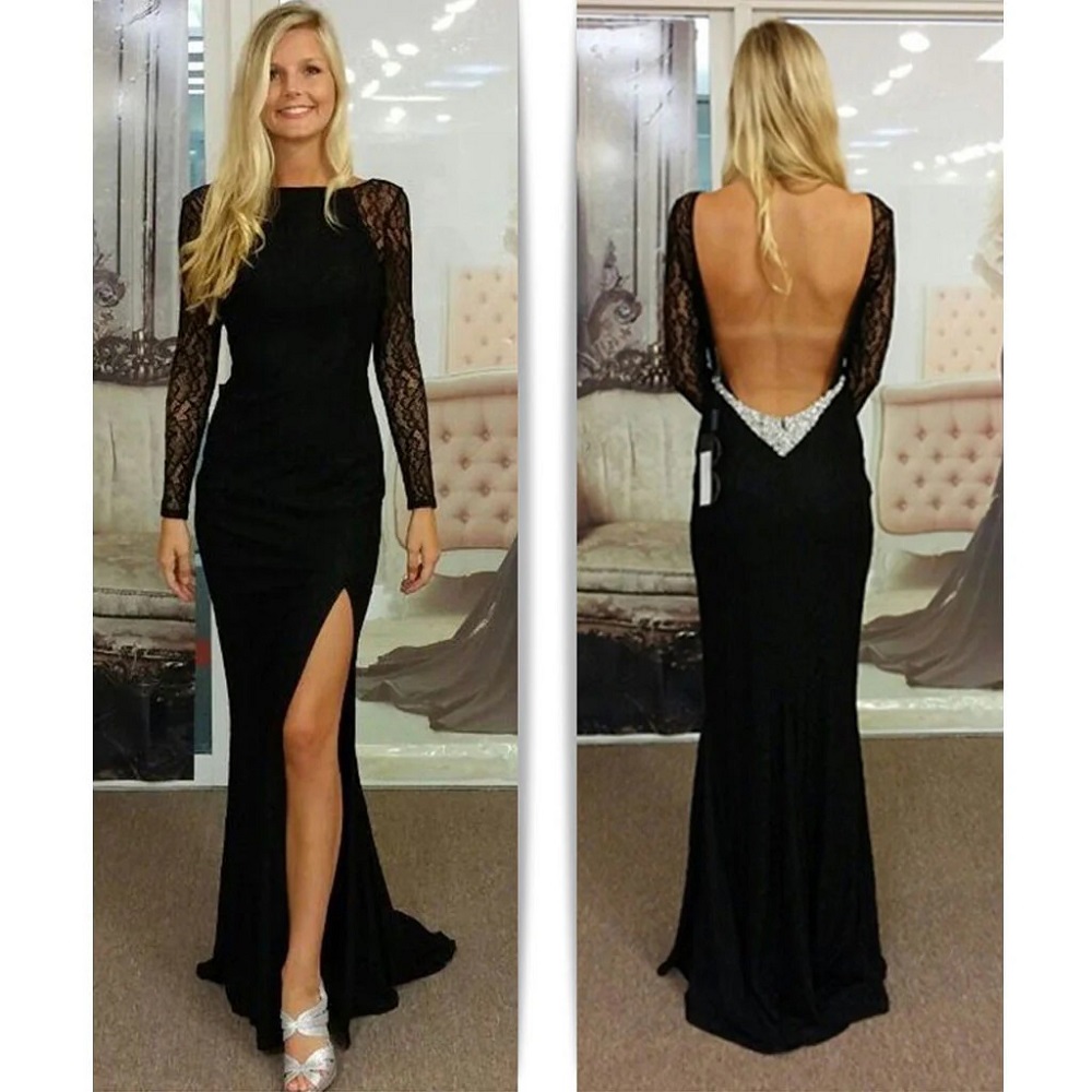 backless formal dress