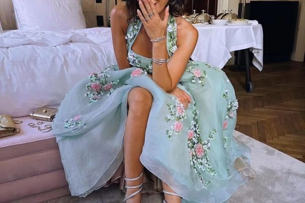 mint green formal dress