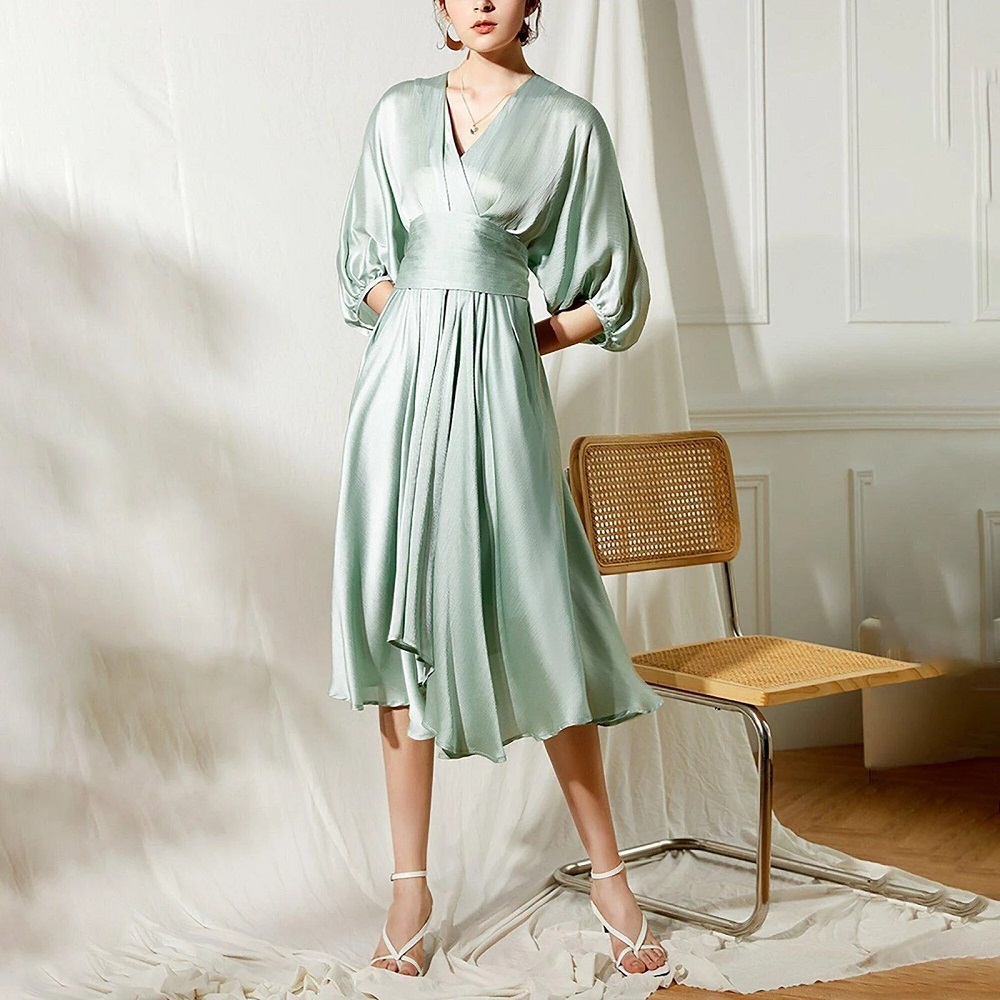 mint green formal dress