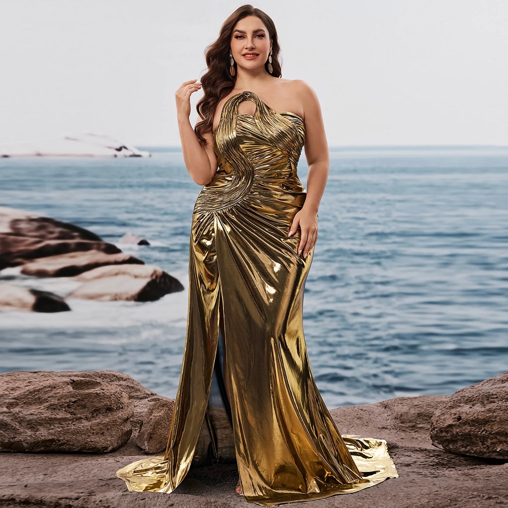 gold long formal dress