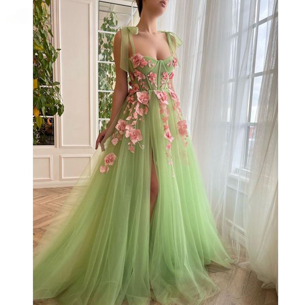 mint green formal dress