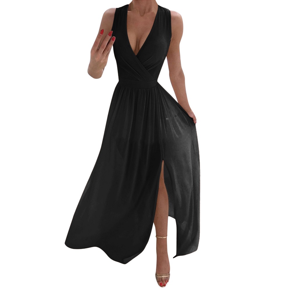 black midi formal dress