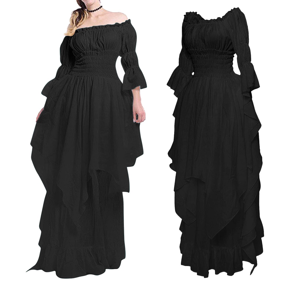 black midi formal dress