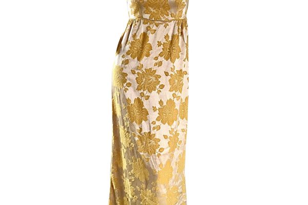 gold maxi dress formal