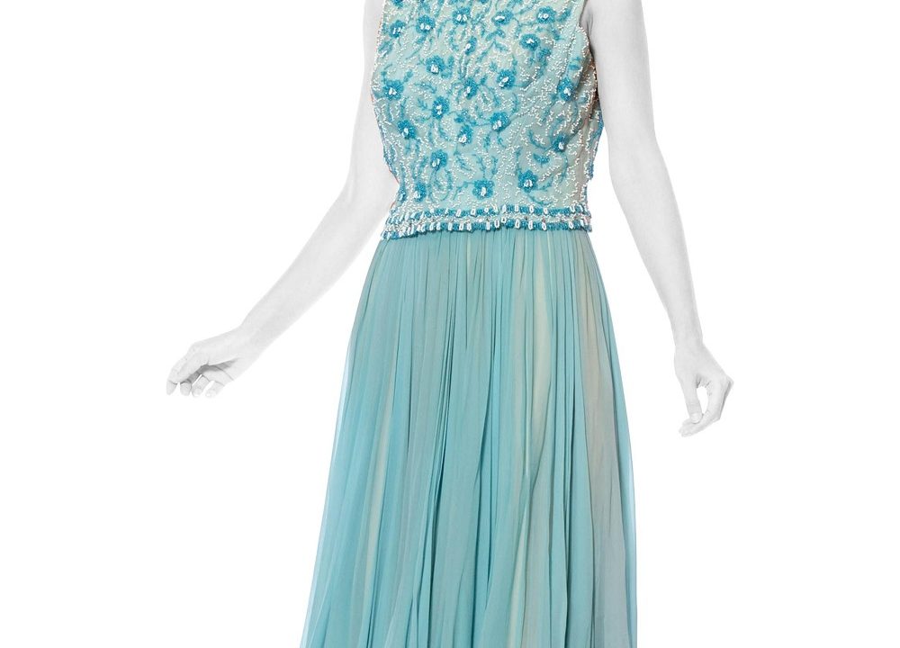 formal light blue dress