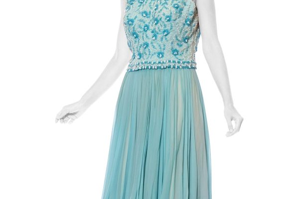 formal light blue dress