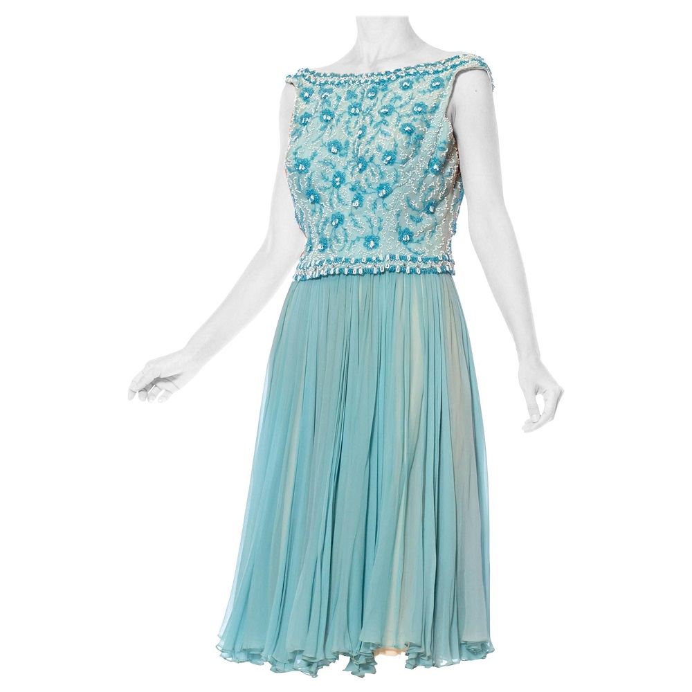 formal light blue dress