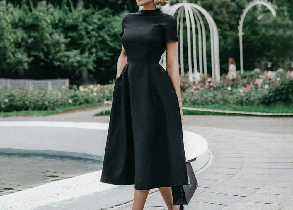 formal little black dress