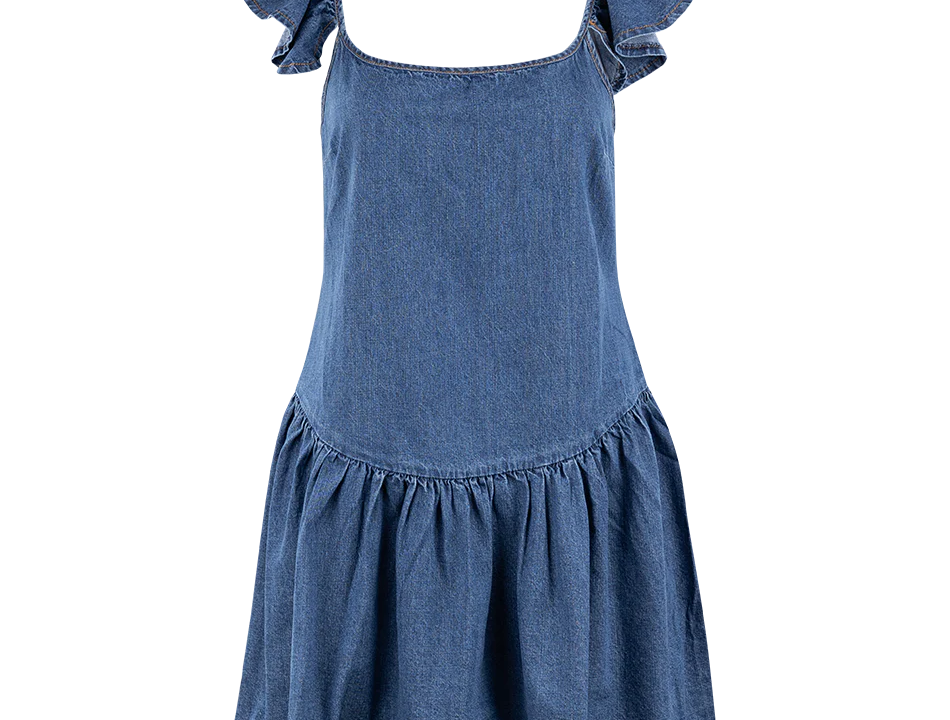 formal denim dress