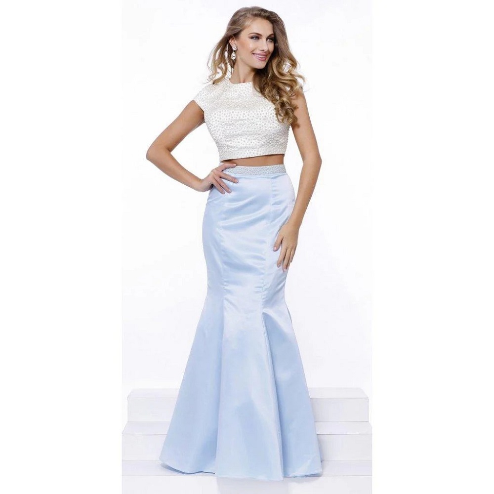 two piece formal dress