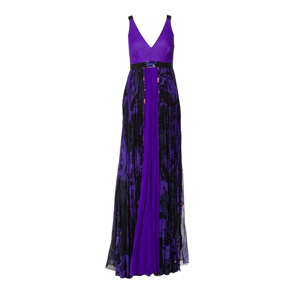 formal dark purple dress
