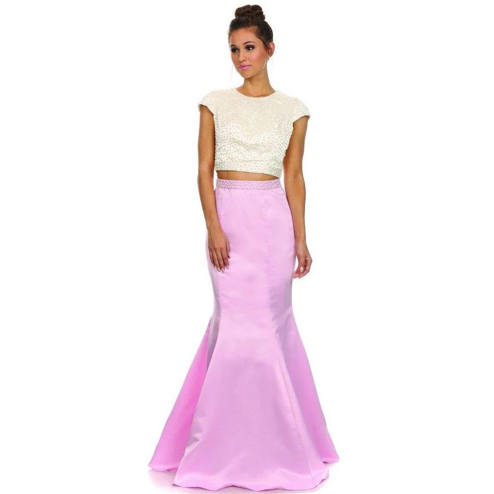 two piece formal dress