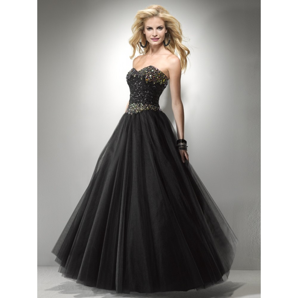 formal black elegant dress