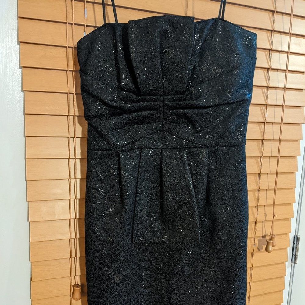 black formal short dress