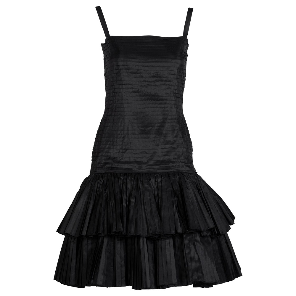 black formal cocktail dress