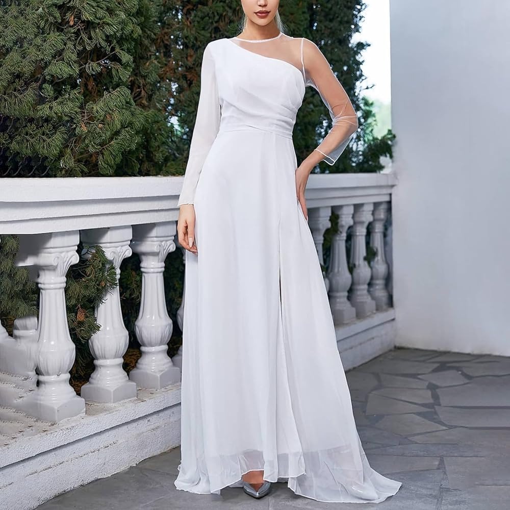 long white formal dress