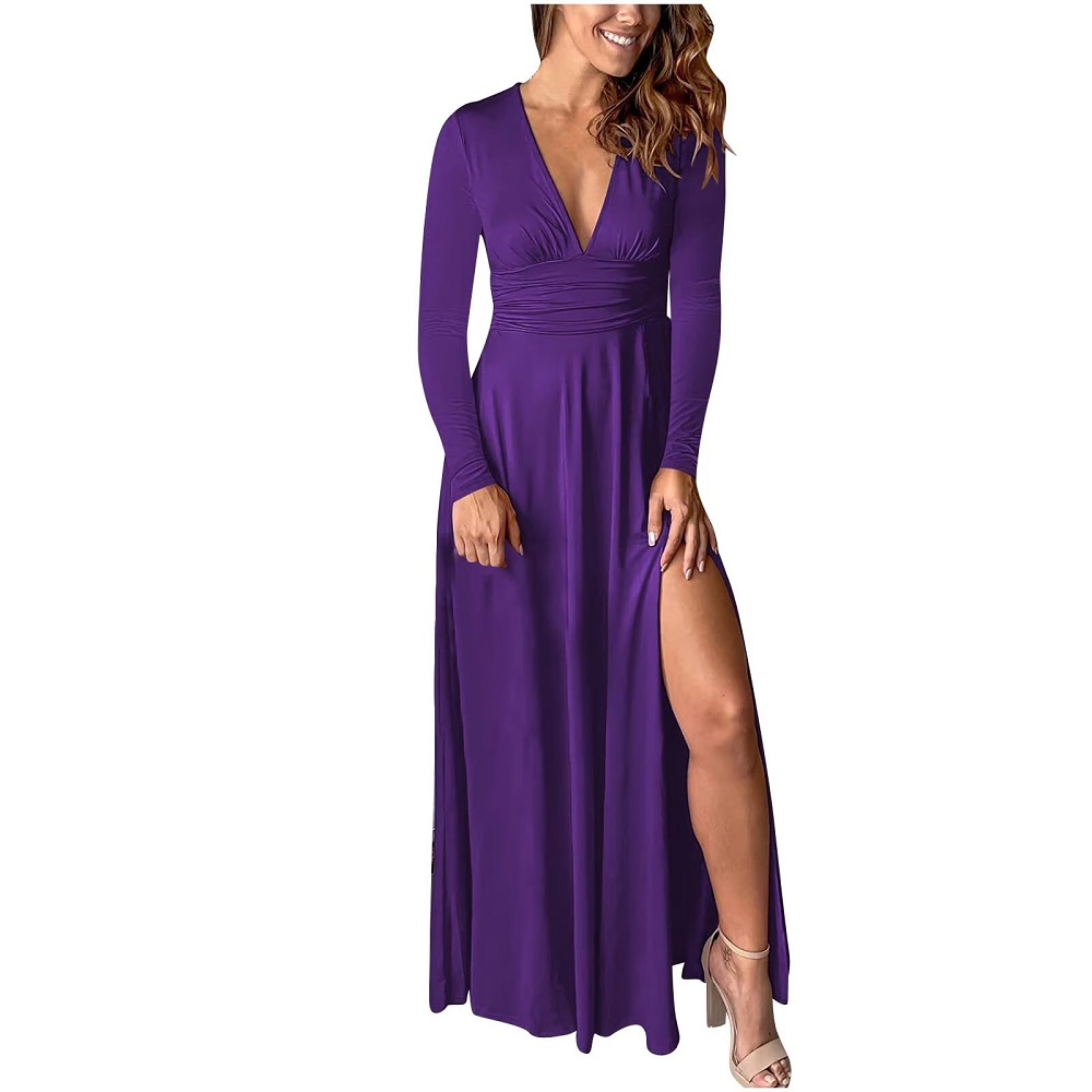 long formal dress with sleeves
