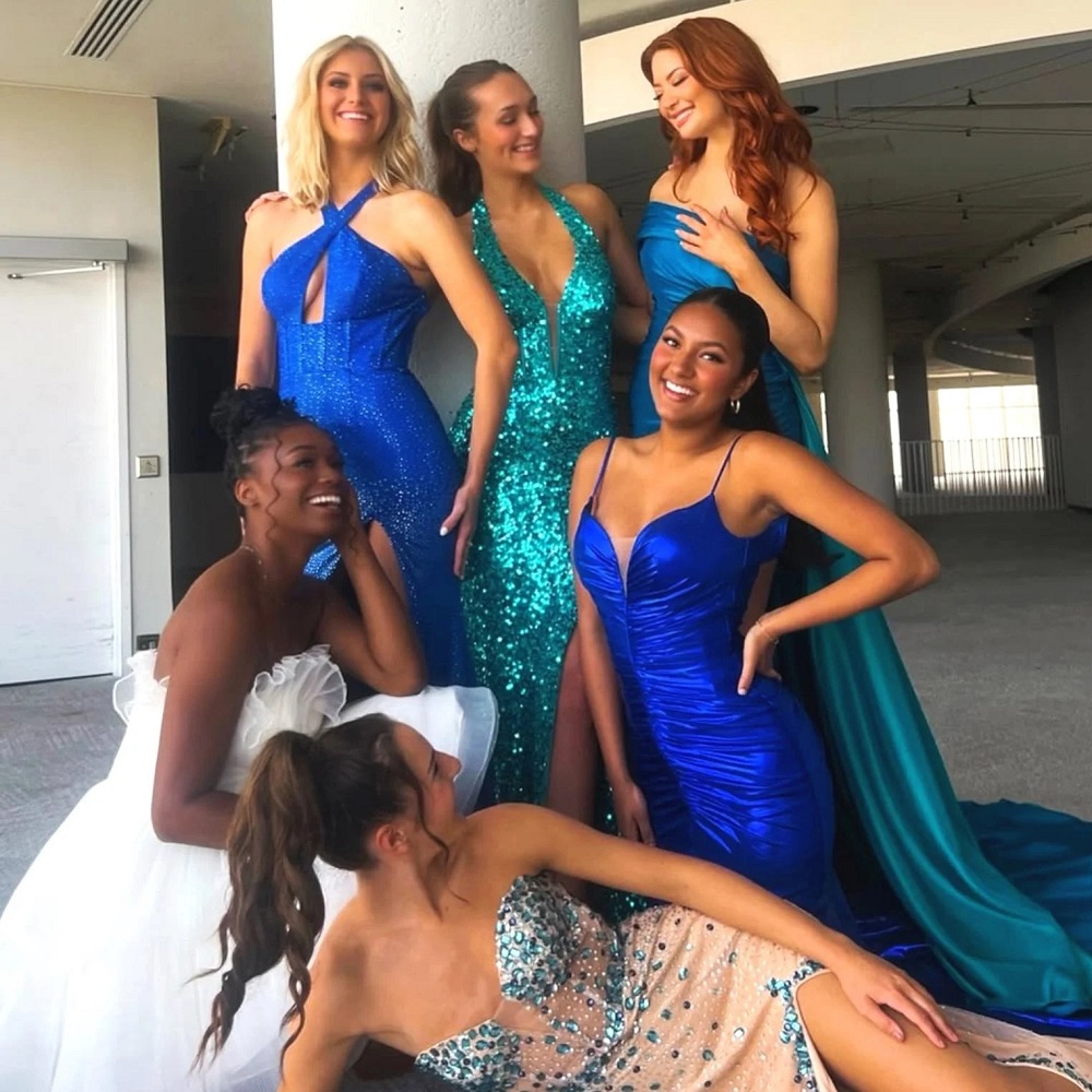 colorful formal dress