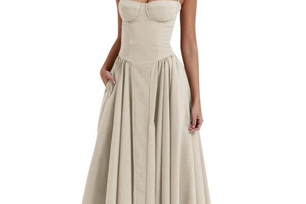 corset midi dress formal