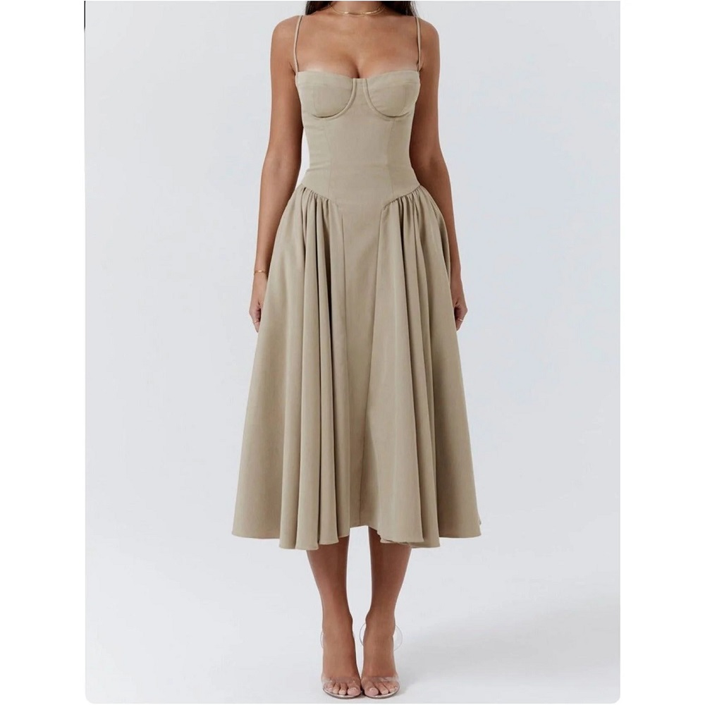 corset midi dress formal