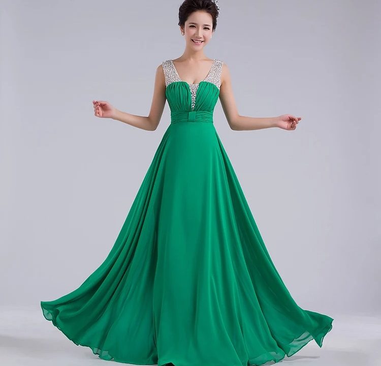 long green formal dress