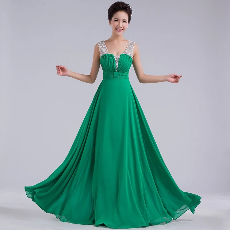 long green formal dress