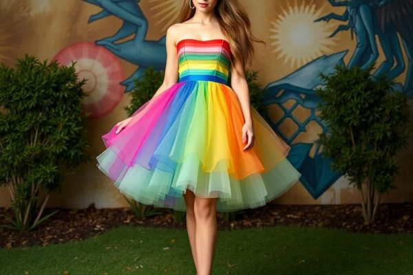 colorful formal dress