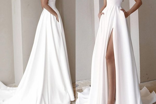 white mini formal dress