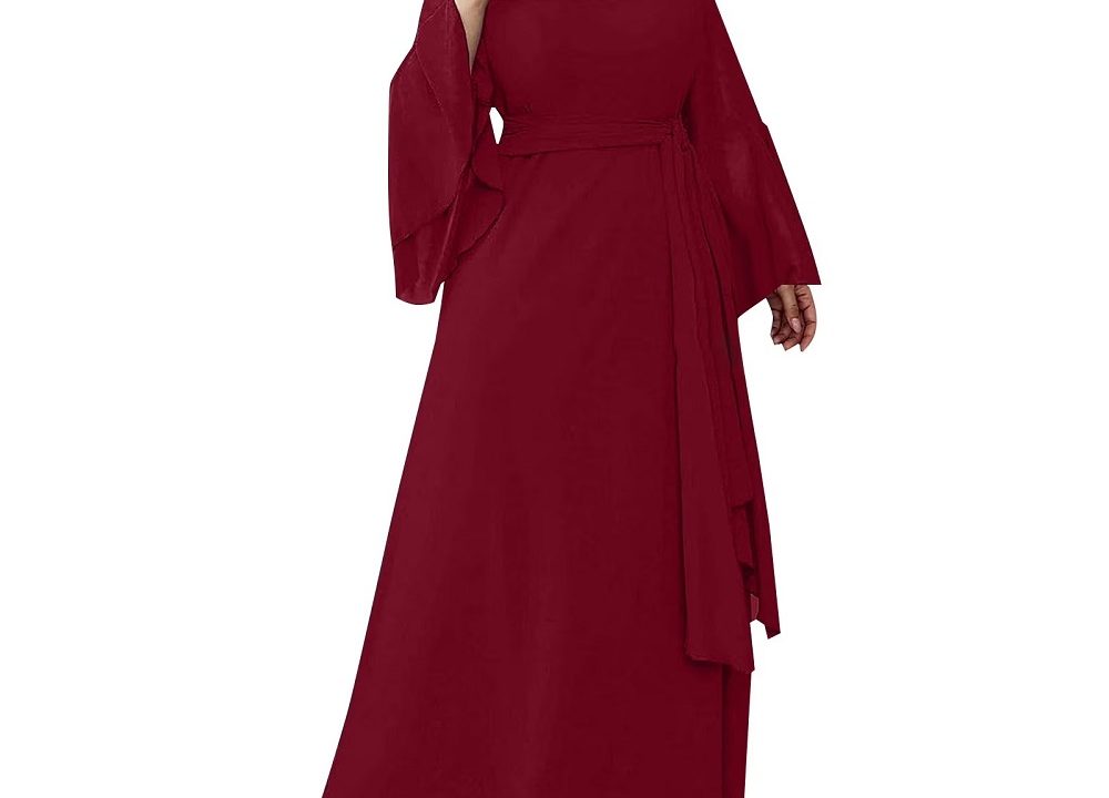 long sleeve maxi formal dress