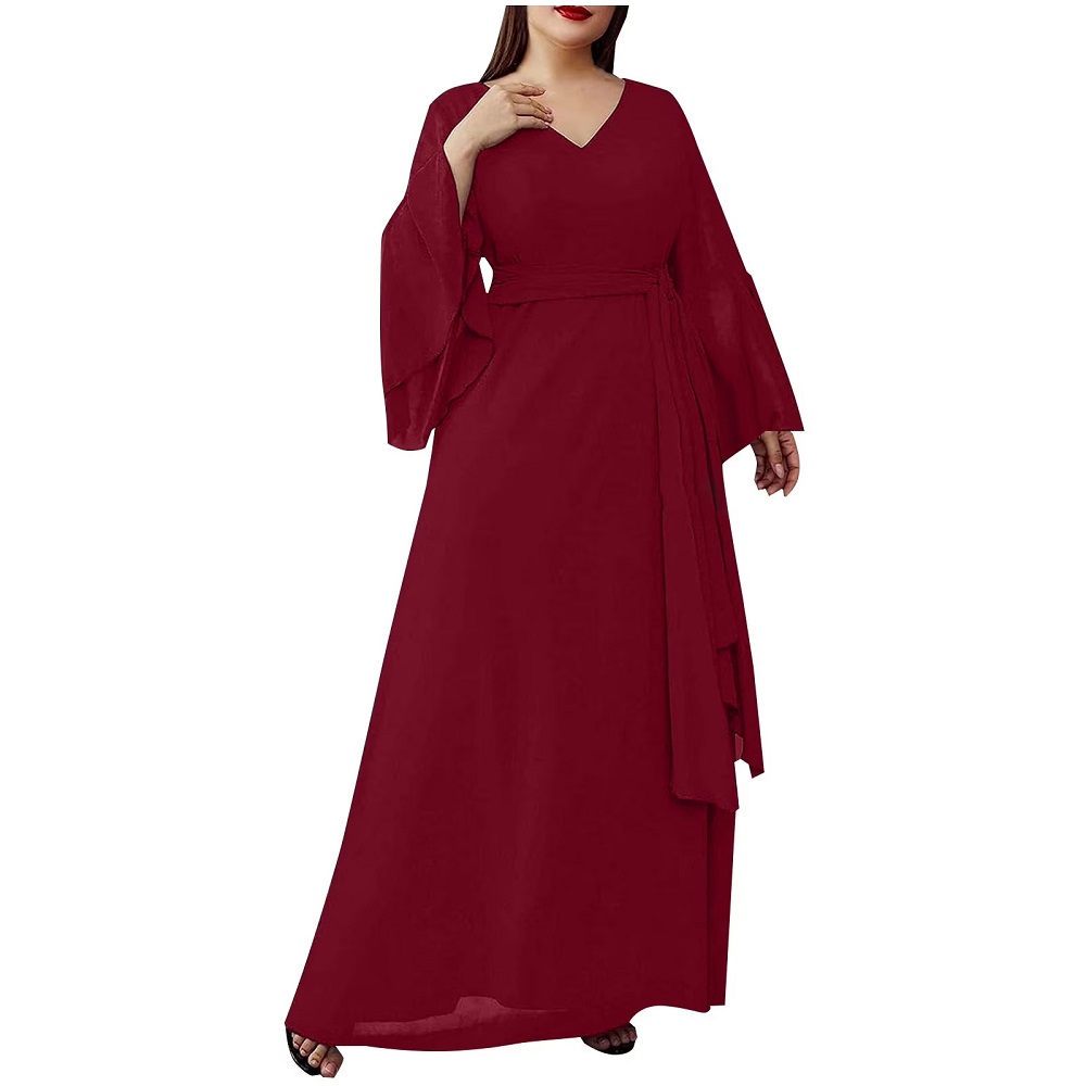 long sleeve maxi formal dress