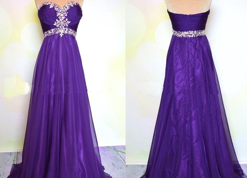 formal dark purple dress