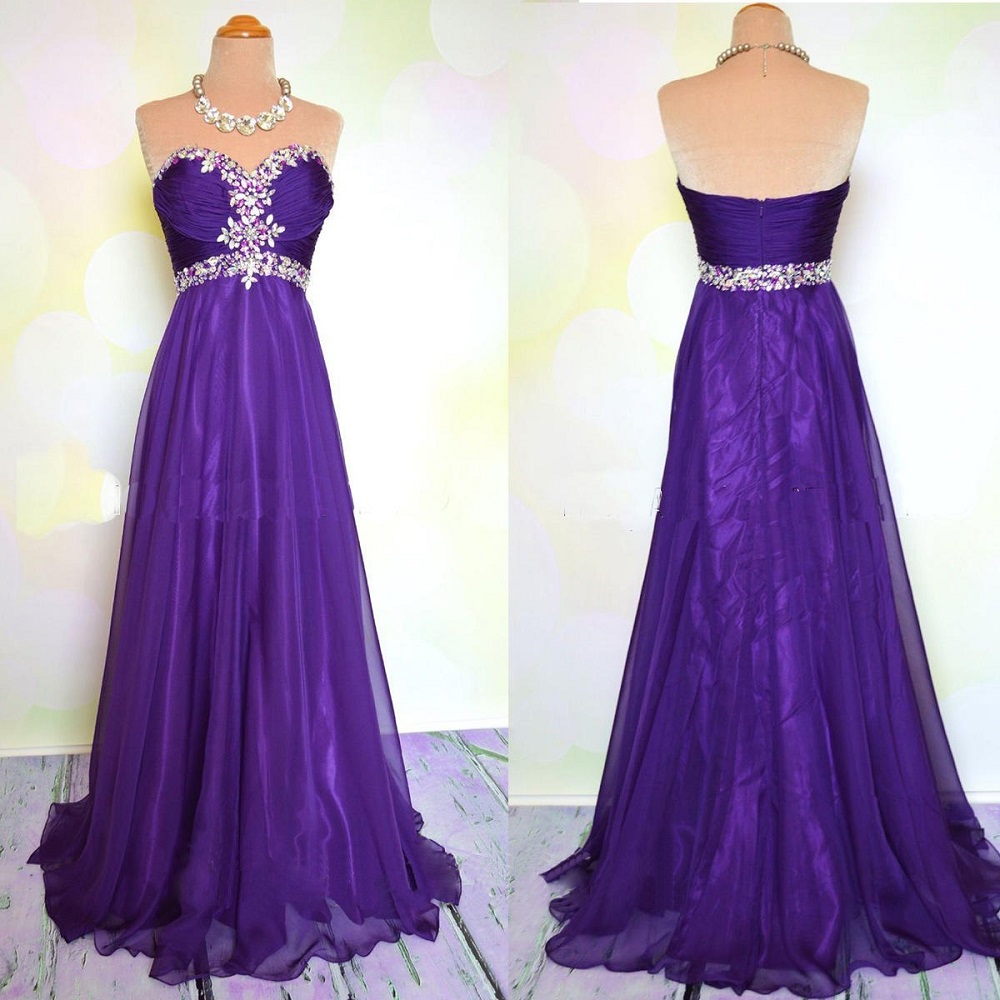 formal dark purple dress