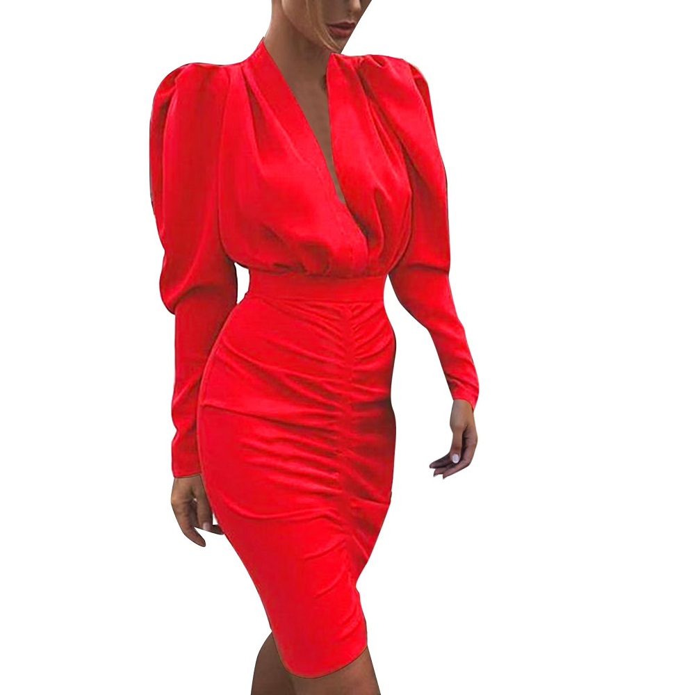 red formal maxi dress