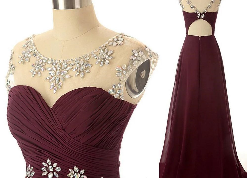 formal maroon dress