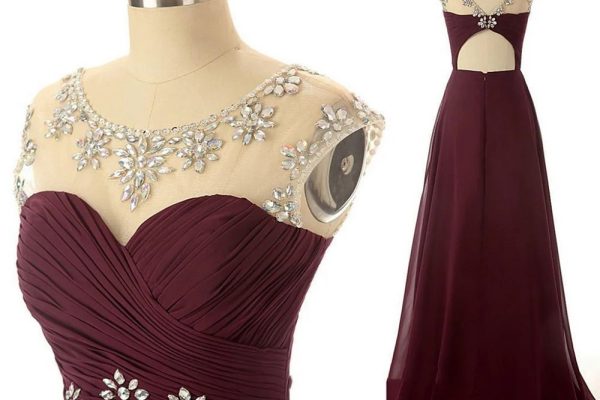 formal maroon dress