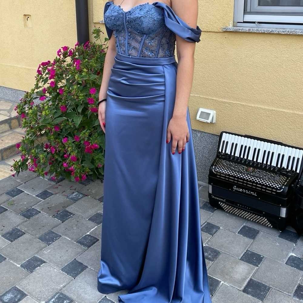 semi formal blue dress