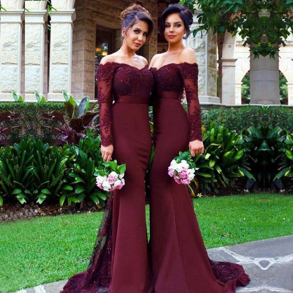 formal maroon dress
