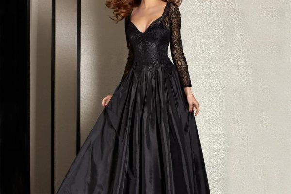 formal black elegant dress