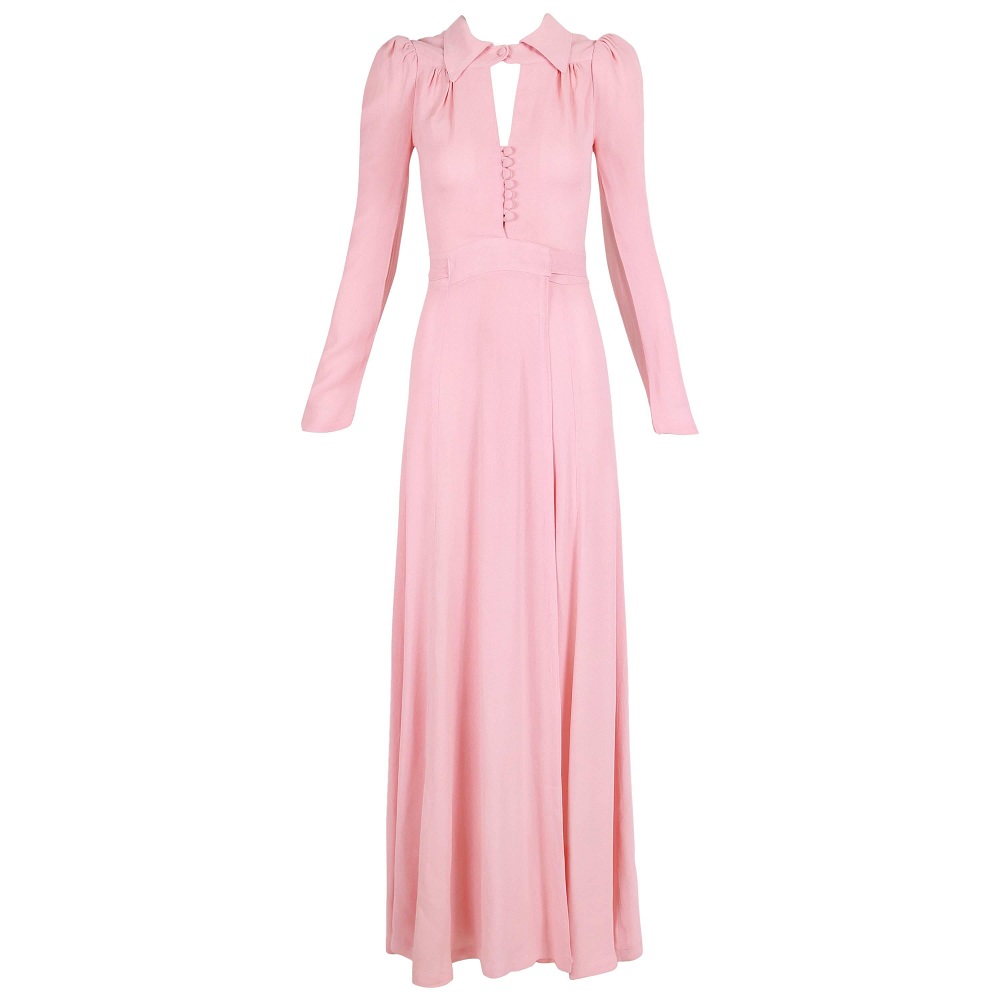 pink formal maxi dress