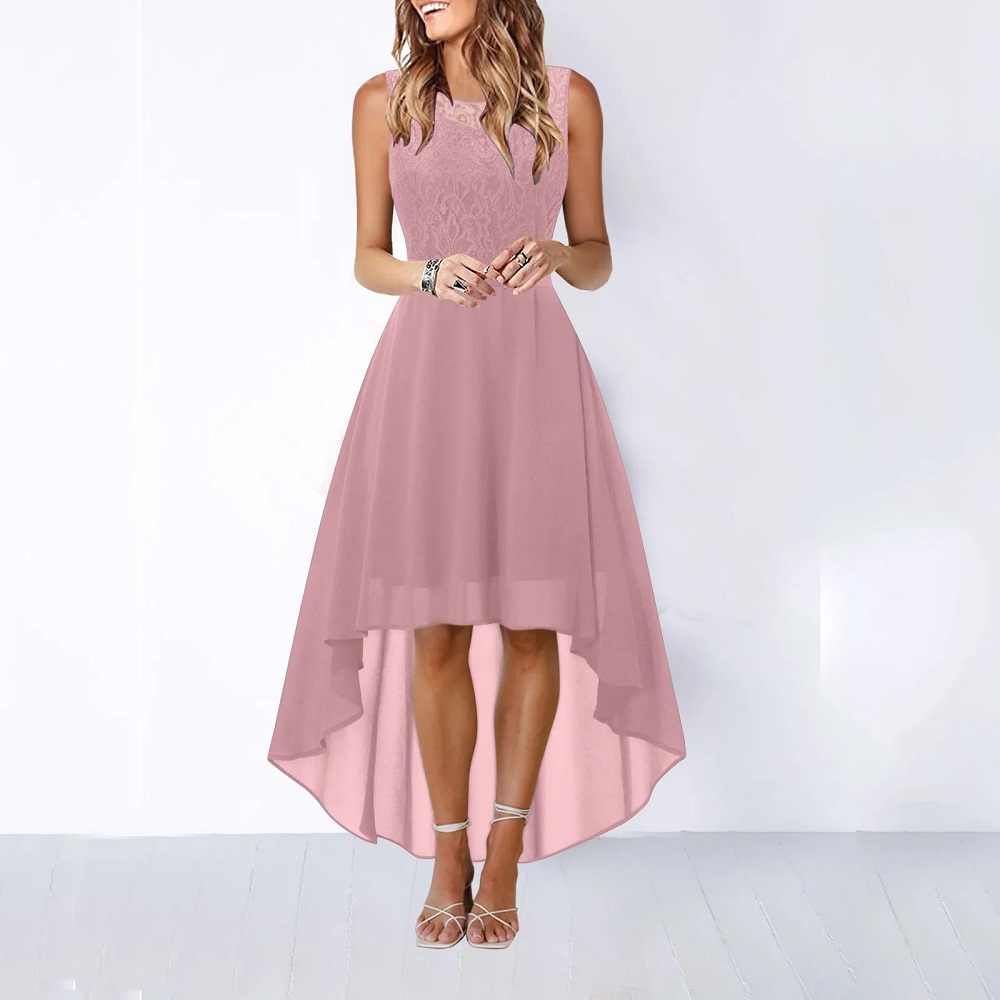 women's pink formal dress