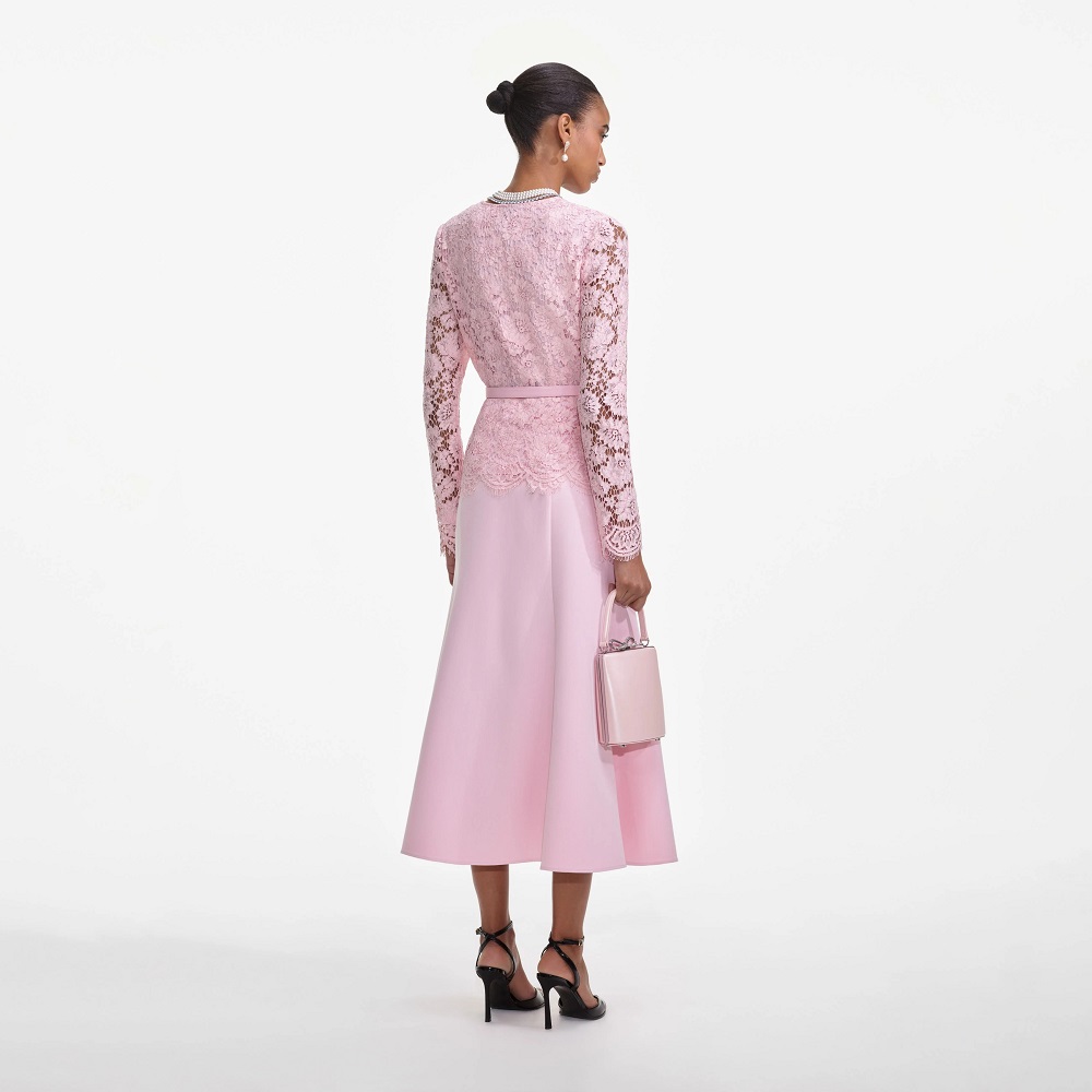 pink midi dress formal