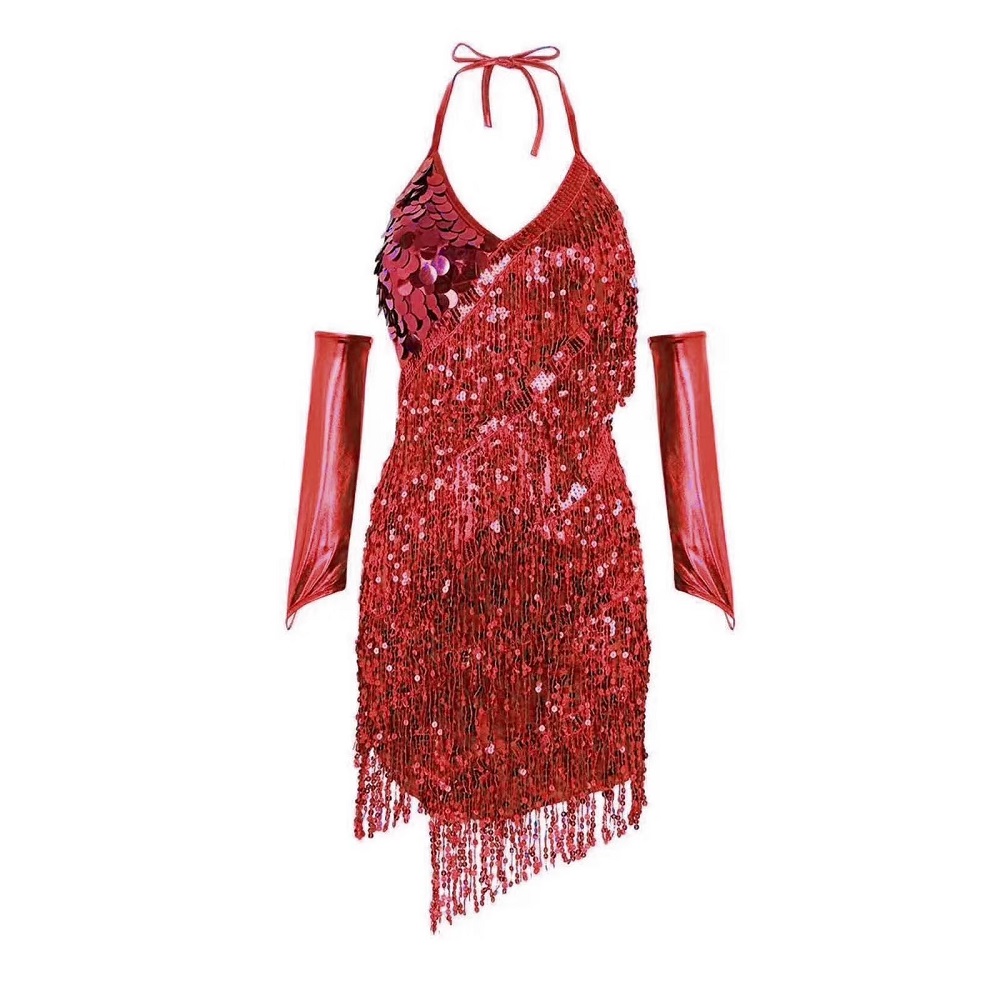 semi formal red dress