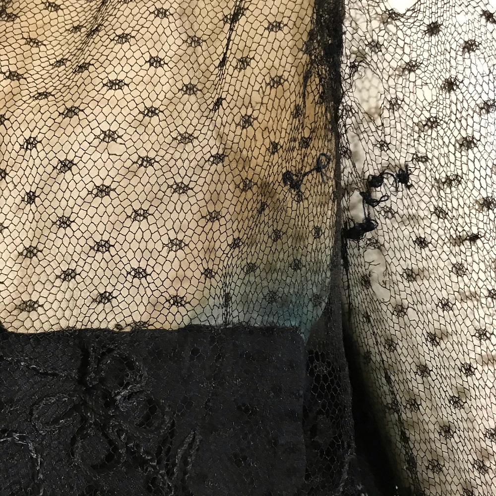 black silk formal dress