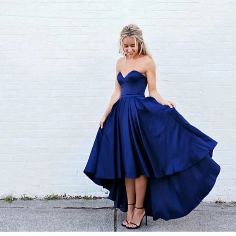 formal dark blue dress