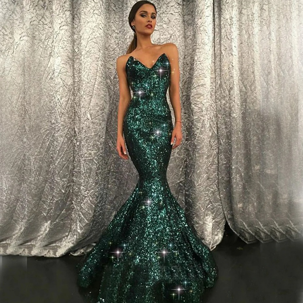 glitter formal dress