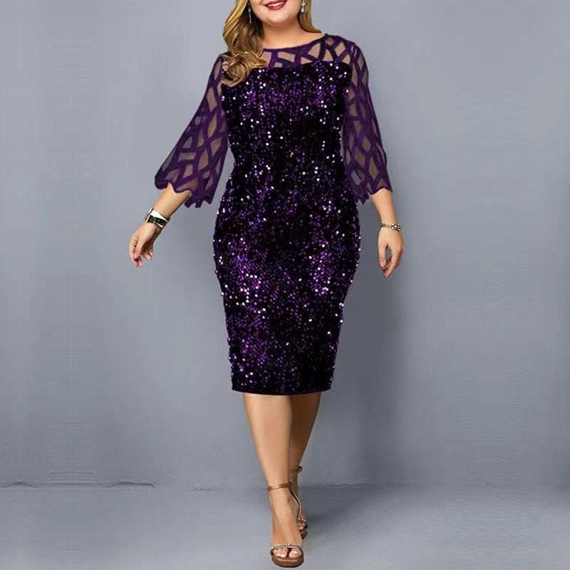 plus size formal dress with sleeves