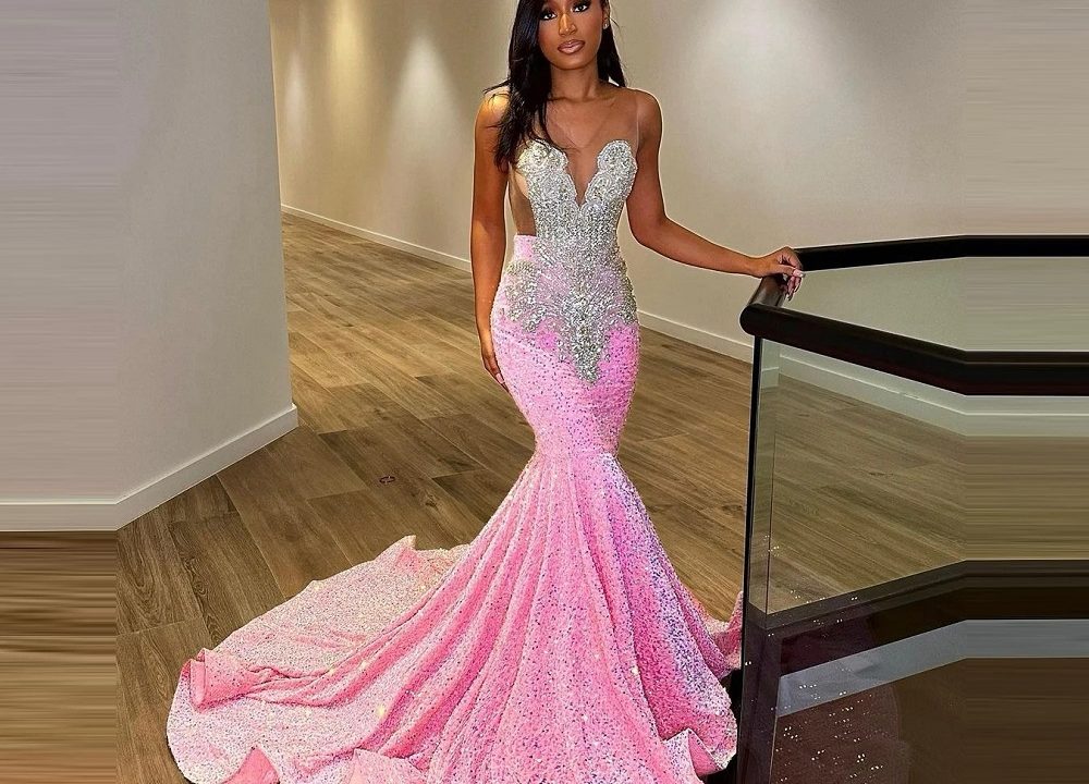 dark pink formal dress