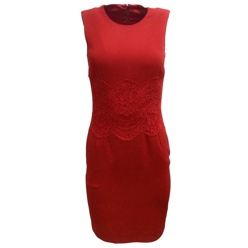 red mini formal dress