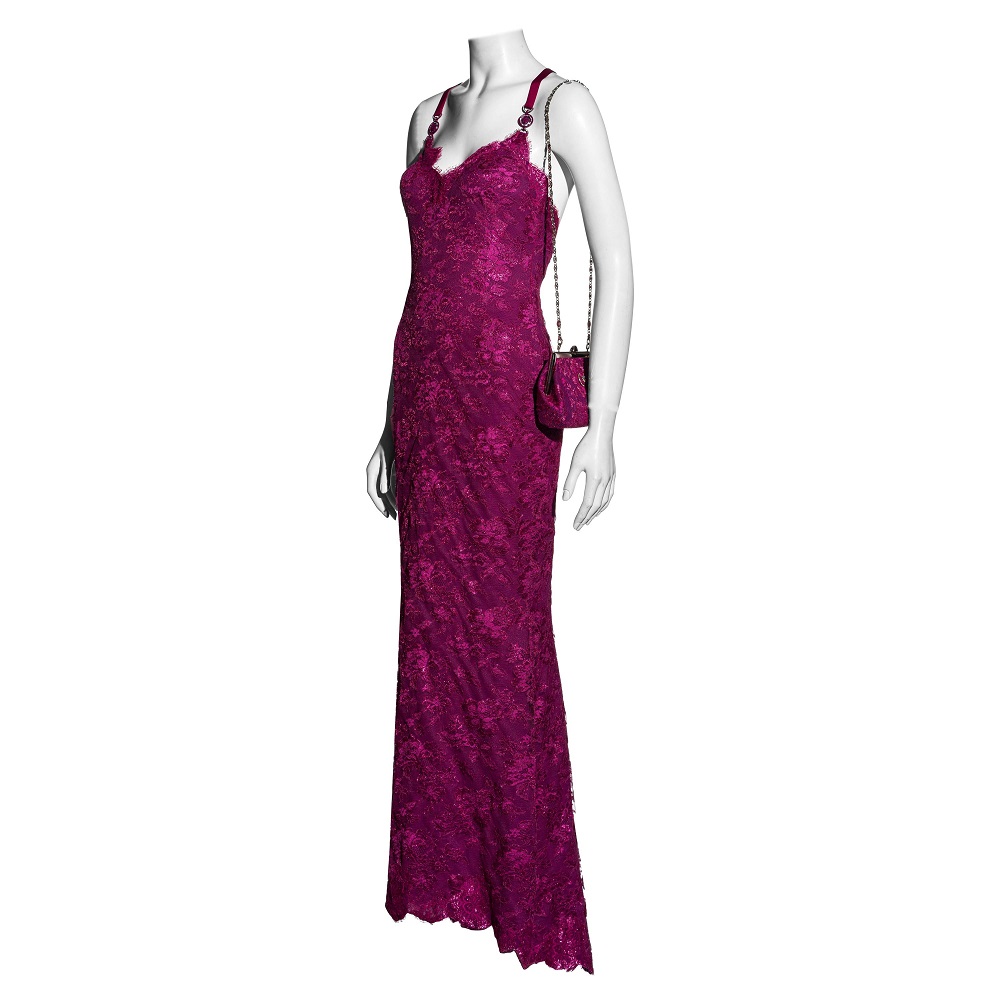 dark pink formal dress