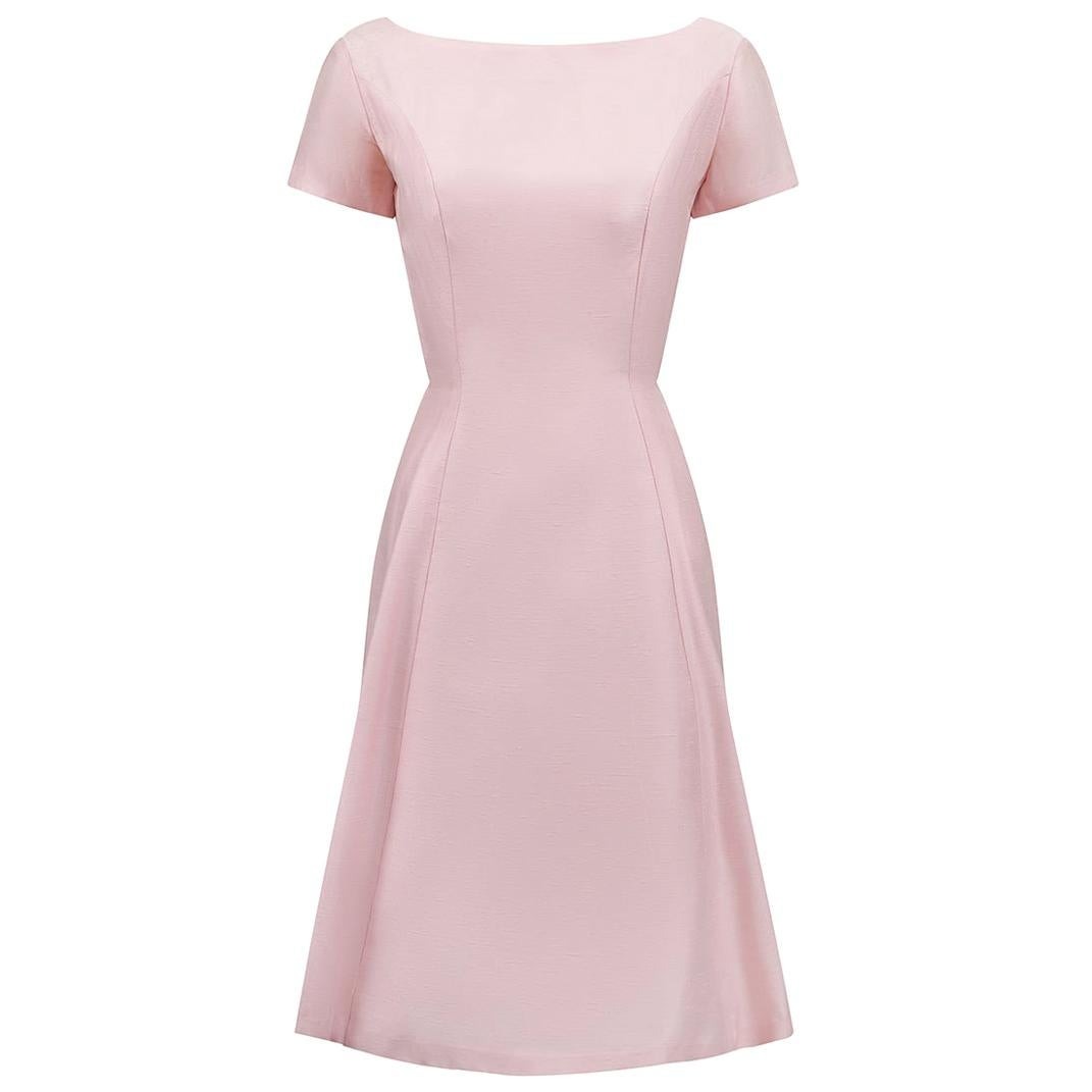 pink formal mini dress